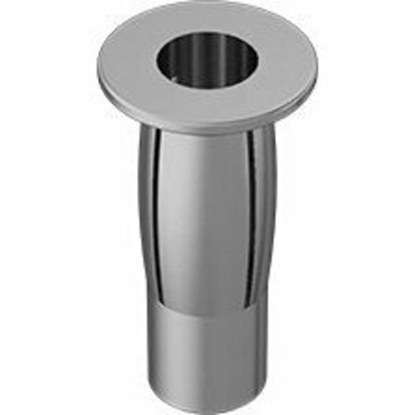 Bsc Preferred Zinc Yellow Plated Steel Rivet Nut for Plastics 10-32 Thread for .175-.320 Material Thick, 10PK 97217A376
